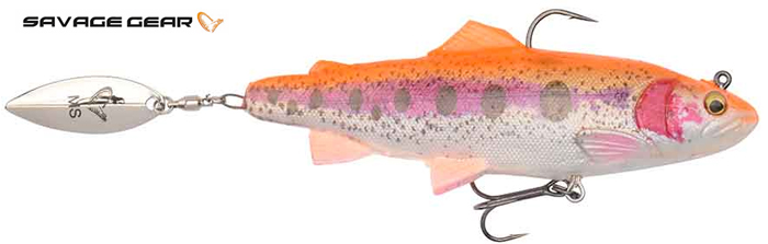 Savage Gear 4D Spin Shad Trout - 11 cm - golden albino
