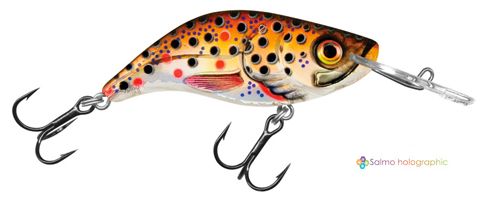 Salmo Sparky Shad - 4 cm - brown holographic trout