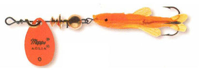 Mepps Aglia Mini Saumon - 6 cm - oranje