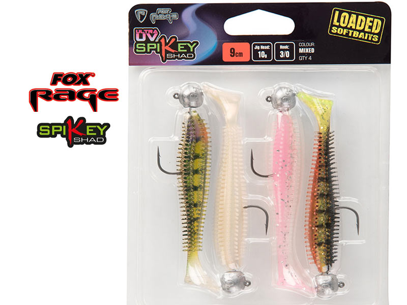 Fox Rage Spikey Loaded UV - 9 cm - mixed colour pack