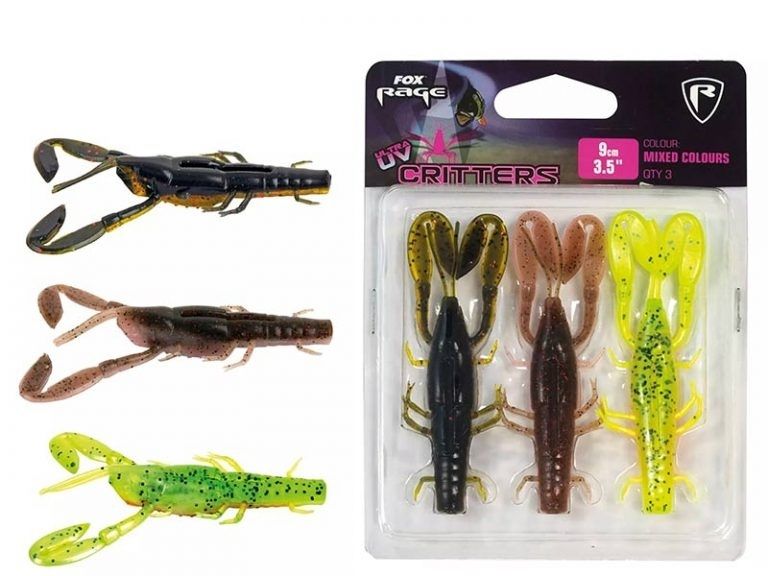 Fox Rage Critters UV - 9 cm - mixed colour pack