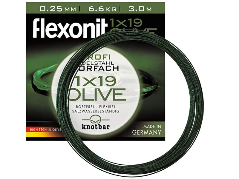 Flexonit staaldraad Olive 1x19 6.6 kg
