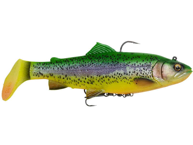 Savage Gear 4D trout rattle shad - 12.5 cm - fire trout